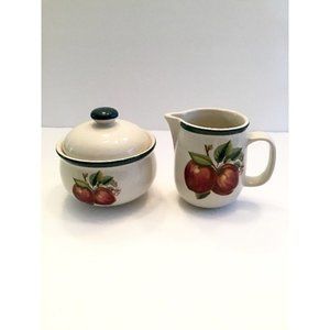 Apples (Casuals) Sugar Bowl & Creamer